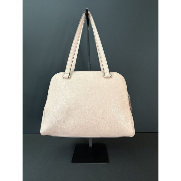 Guess Shawna Cali Satchel Handbag Lock Charm Double Handle Zip Closure Pink - Picture 10 of 16